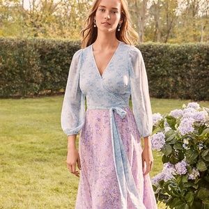 Ann Taylor Floral wrap dress